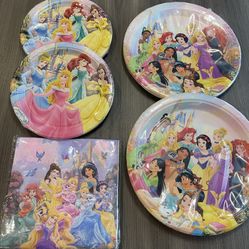 Disney Princess Plates/ Napkins
