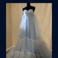 Blue Maternity Gown Bay Shower Maternity Pictures 