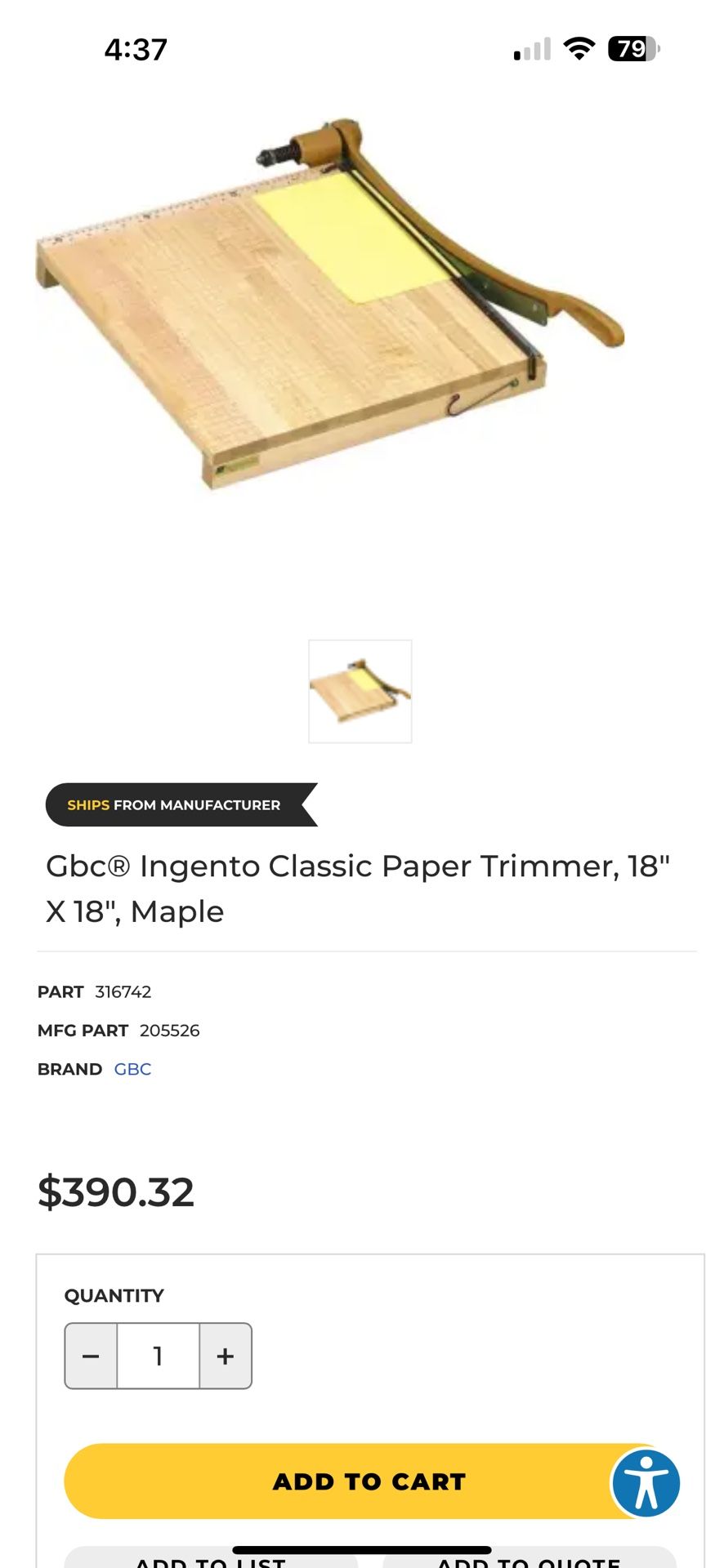 ingento    paper cutter  16"