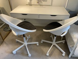 IKEA Alex Desk and two Loberget chairs - $150 OBO