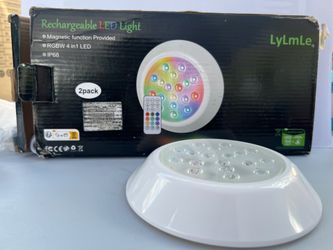2 Pack Rechargeable LED Pool Lights