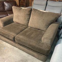 Brown Loveseat Couch “WE DELIVER”