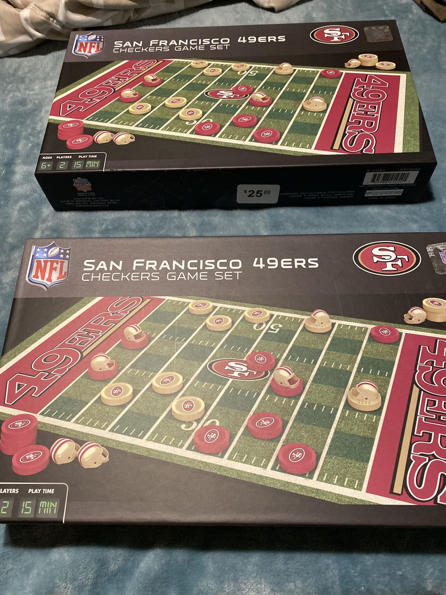 SF 49ers Checkers Board game