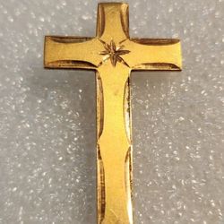 18kt. Gold Cross Pin