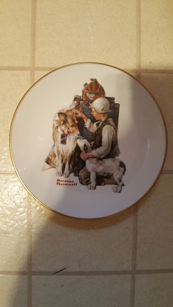 Vintage Norman Rockwell plate