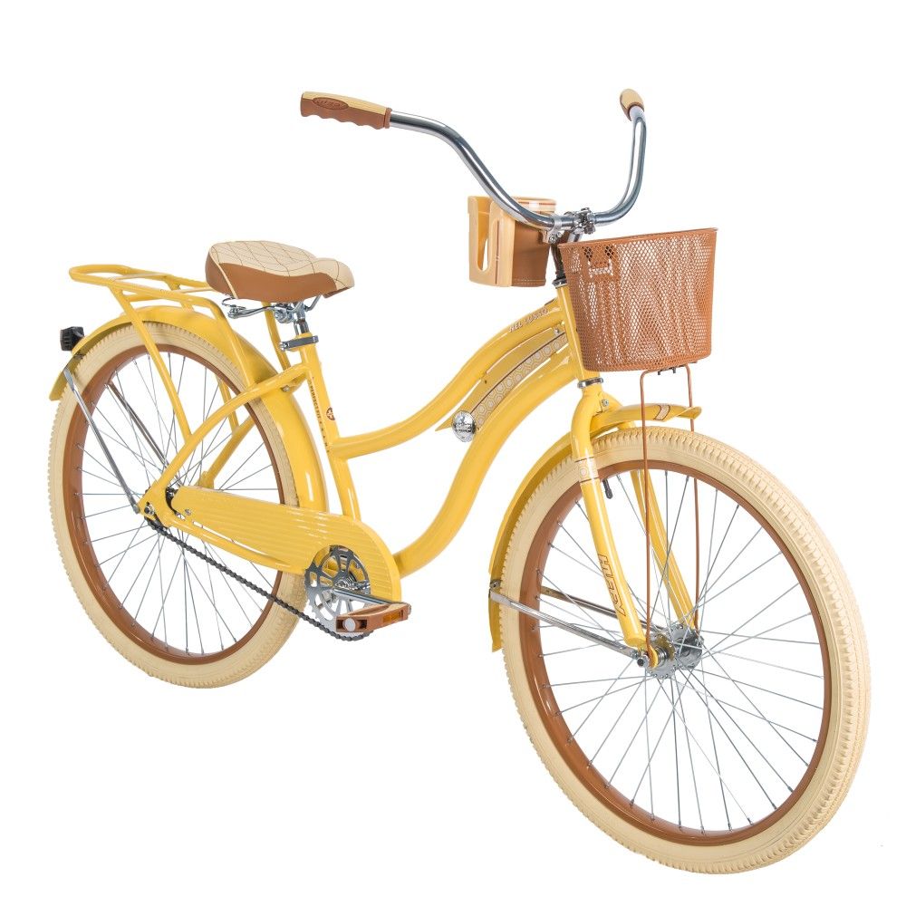 Huffy 26" Women's Yellow Cruiser Bike, new in box