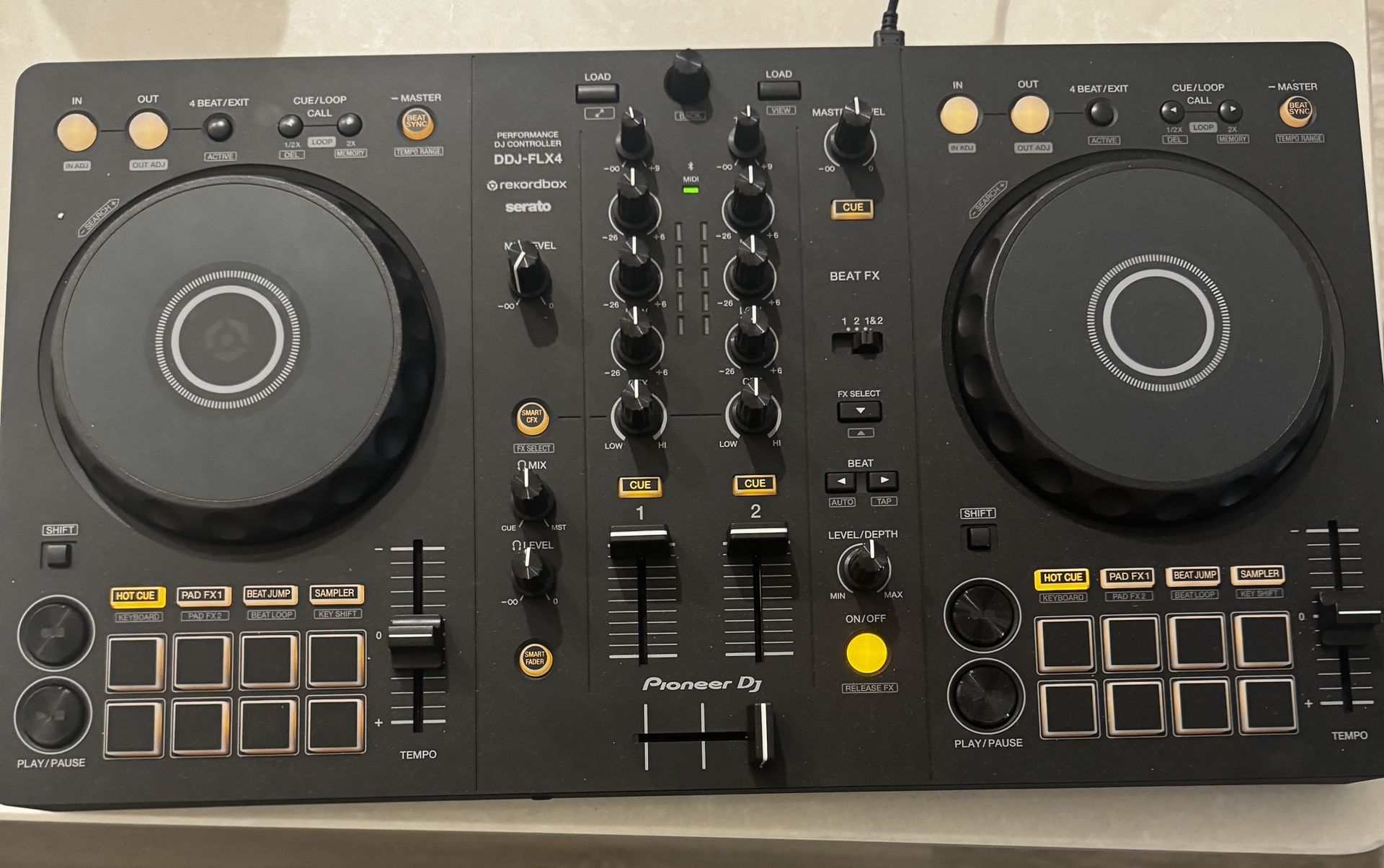 For Sale: Pioneer DJ DDJ-FLX4 2-Deck Rekordbox and Serato DJ Controller (Graphite)