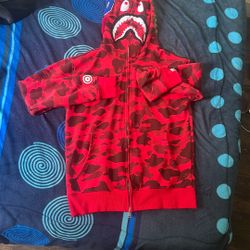 Vape Shark Jacket Red Size S 