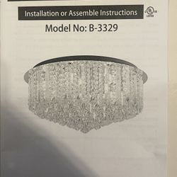 Crystal Chandelier Ceiling Light 
