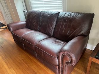 Leather Recliner Couch