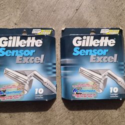 Gillette sensor excel 2x10pack cartridges