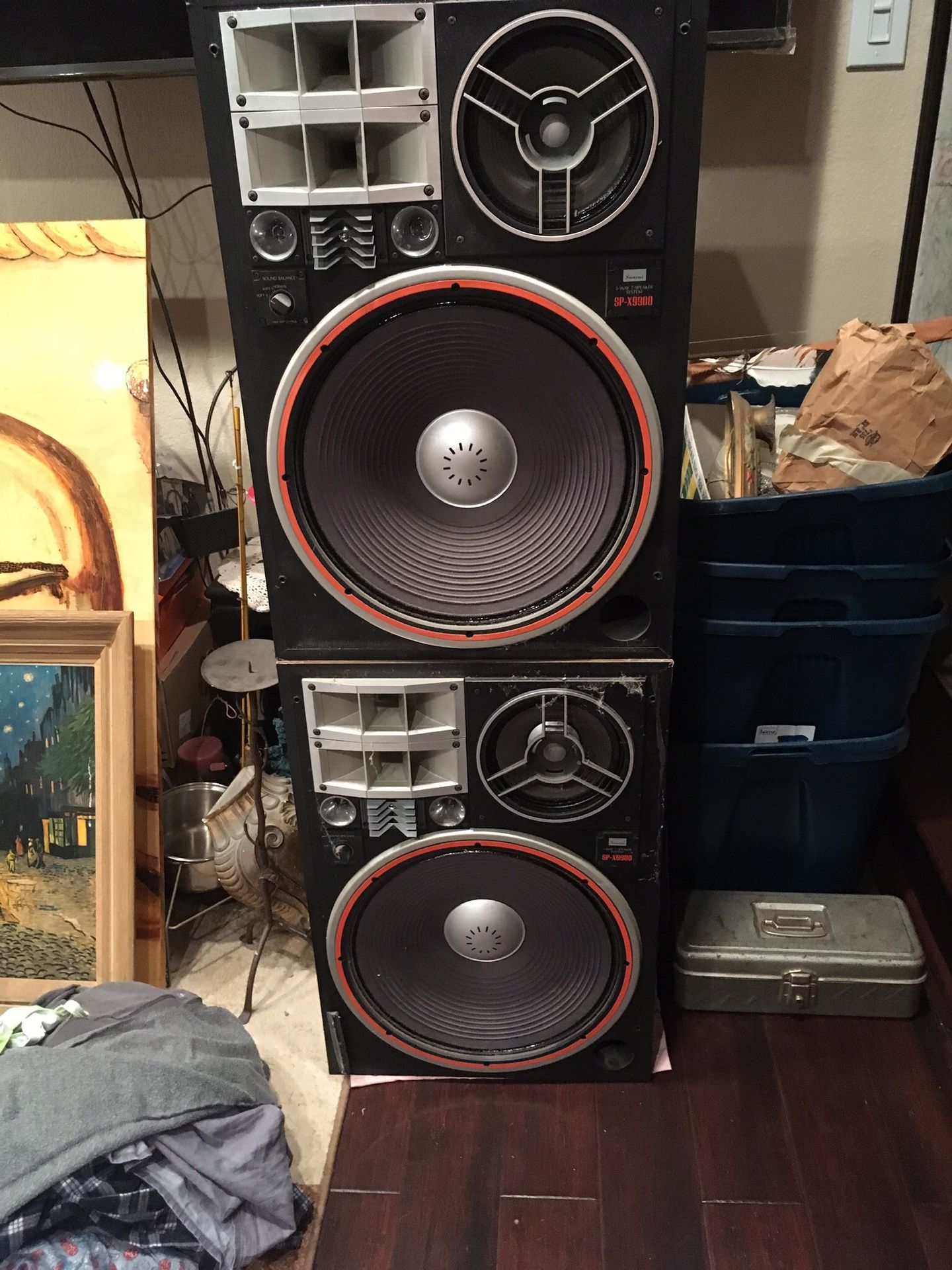 Vintage sansui hi fi speakers mdl sp-x9900