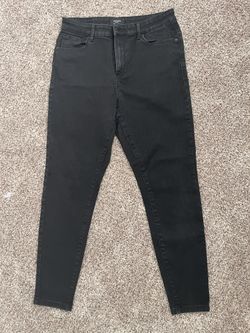 Vero Moda High Waist Skinny Jeans Black Size Large Petite Length