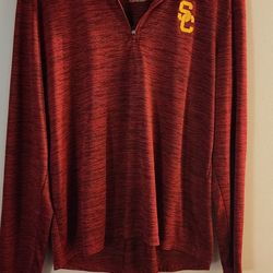 Red USC Warm Up Sweater Size Large