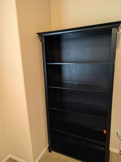 Couch and Bookshelf