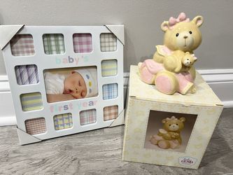 Baby Bear Gund Bank And Frame 
