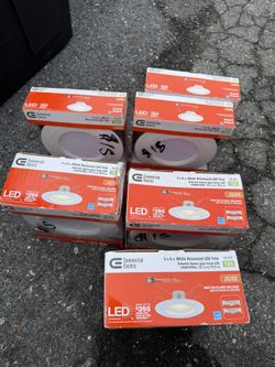 Commercial Electric 5 & 6 in. White Recessed LED Trim T65