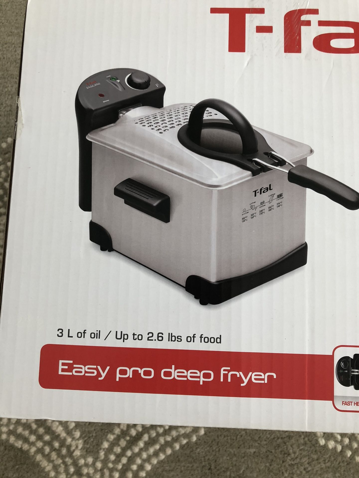 TFal EasyPro Enamel Home Deep Fryer 3Liter Fried Food Electric Cooker for Sale in MENTOR ON