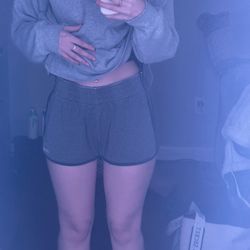 Girls Adidas Sweat Shorts SIZE XS GRAY