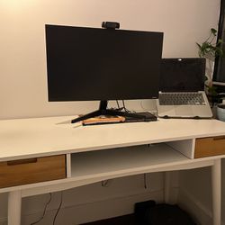 Mid century Modern White Desk