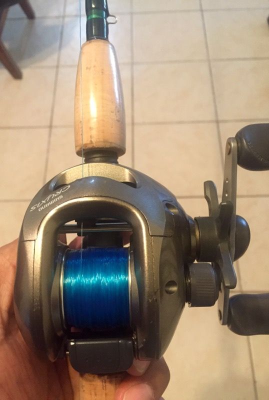 7'6 rod with Shimano Cruxis 200