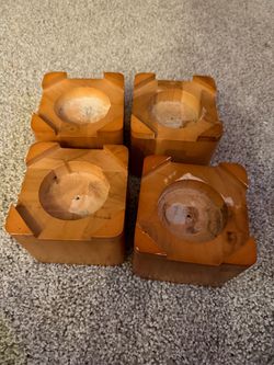 Set of 4 Wooden Bed Risers