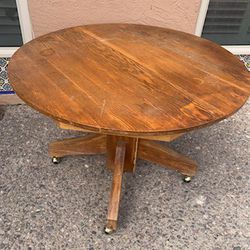 Antique Oak round table