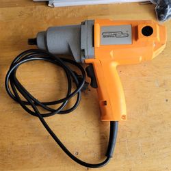 1/2" Corded Electric Impact Wrench With Deep Sockets