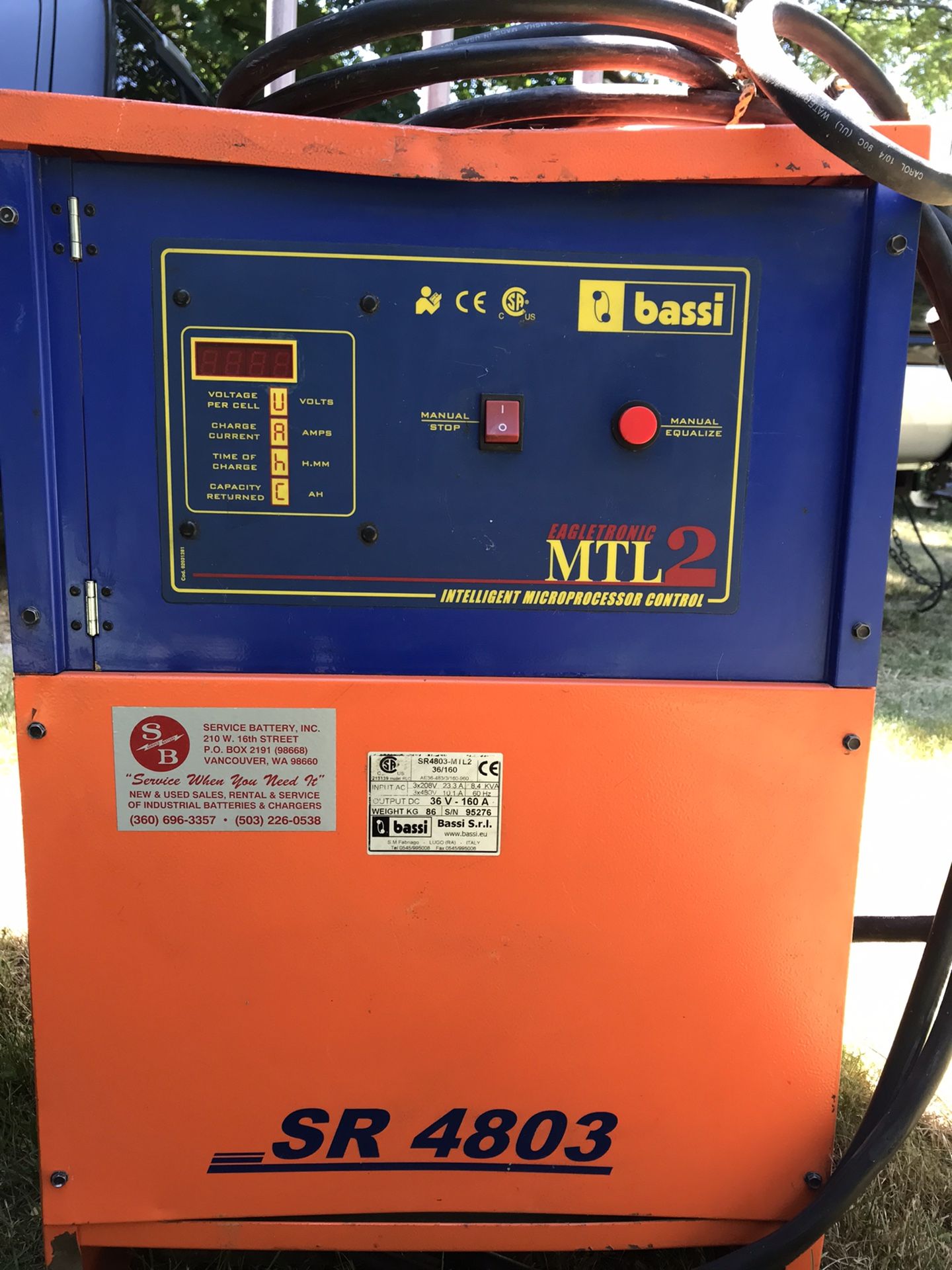 Forklift Battery Charger 36V-160A