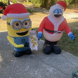 Minion & Xmas Yeti Inflatables 3’