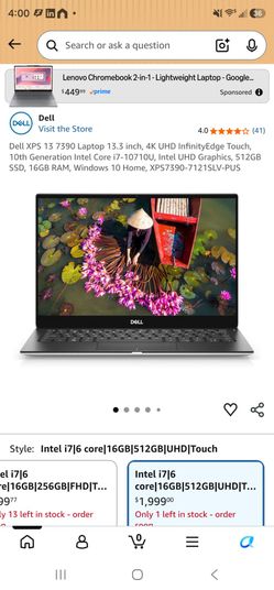 4k like new dell xps ultra mobile