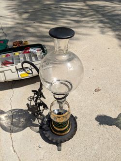 Wine decanter. Music box