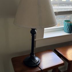 Lamp - Dark Base, White Shade