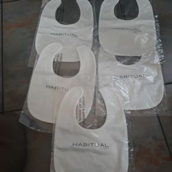 5 Brand New In Plastic Habitual Girl Bibs 10 Doll For All 5 