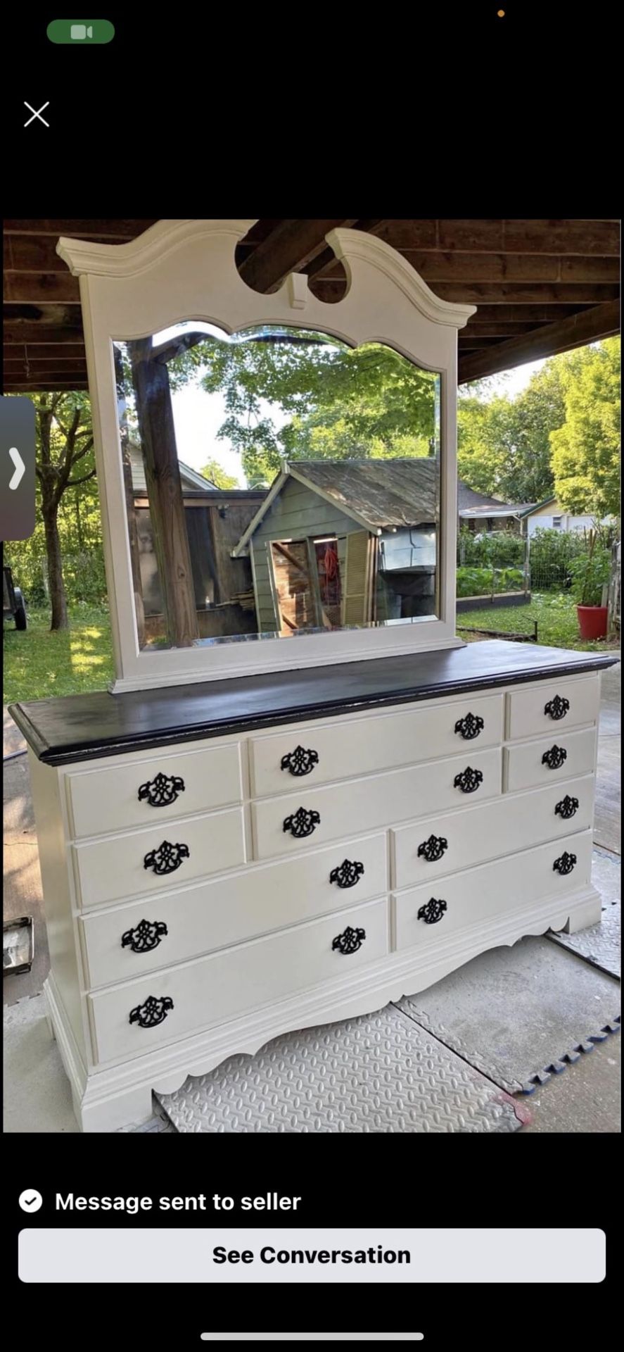 Antique Off White dresser