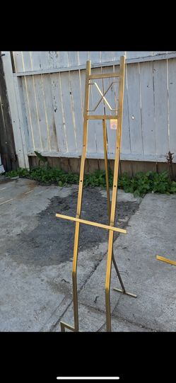 Gold Adjustable display Stand Easel