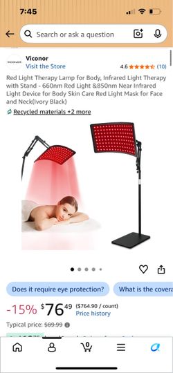 NEW Viconor Red Light & Near Infrared Therapy Lamp with Stand