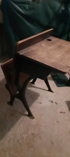 Vintage Wooden School Desk