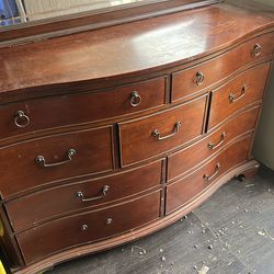 Dresser with mirror.