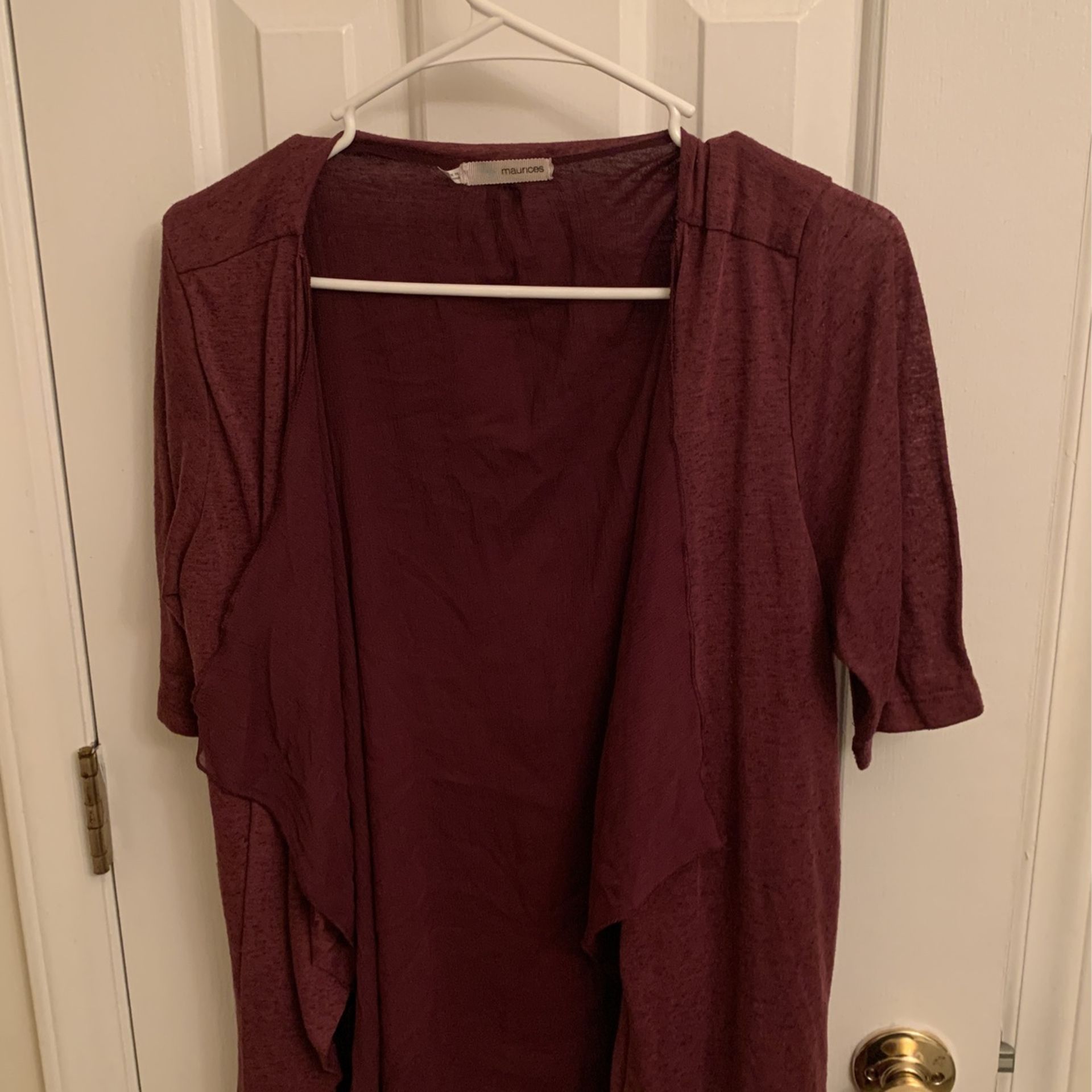 maroon over shirt