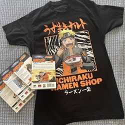 Naruto Books Set Of 4 And. Tshirt