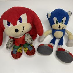 Sonic the hedgehog plush bundle