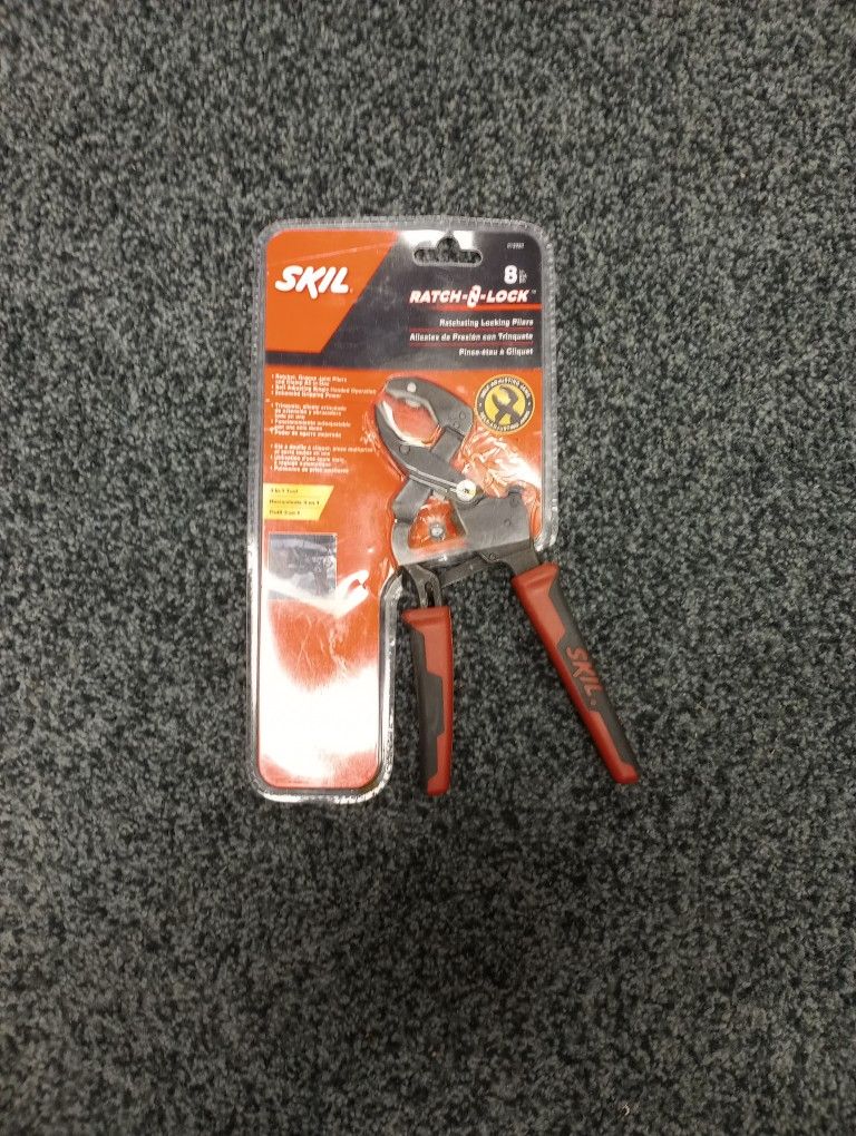 NEW SKIL RATCH- N-LOCK AUTOMATIC LOCKING PLIERS