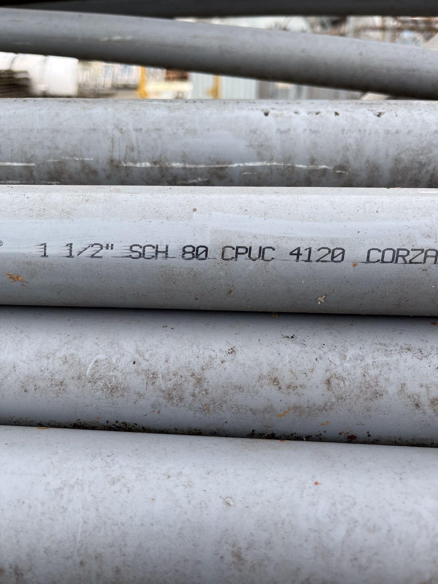 Schedule 80 Pvc Pipe 20 Foot Length Straight Ends 11/2” , 2”, 21/2