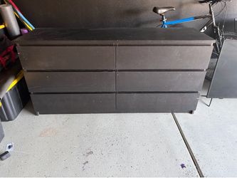 Black 6 drawer dresser