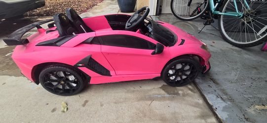 Pink motor car Lamborghini