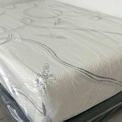 CAL KING OR KING MEMORY FOAM MATTRESS SET WHIT BOX SPRING BRAND NEW ✅️ 