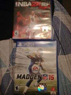 PS4 games , Madden 15 and 2k15 for cheap !