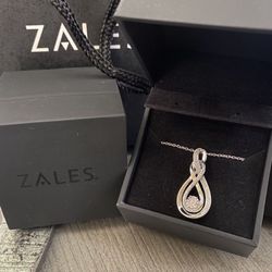 Valentine’s Day Gift Diamond Accent Pendant With Sterling Silver Chain