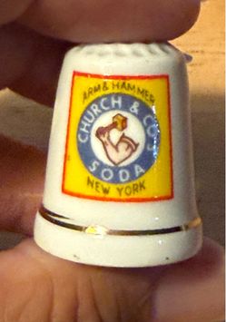 Arm & Hammer Church & Co. Soda Collectible Thimble